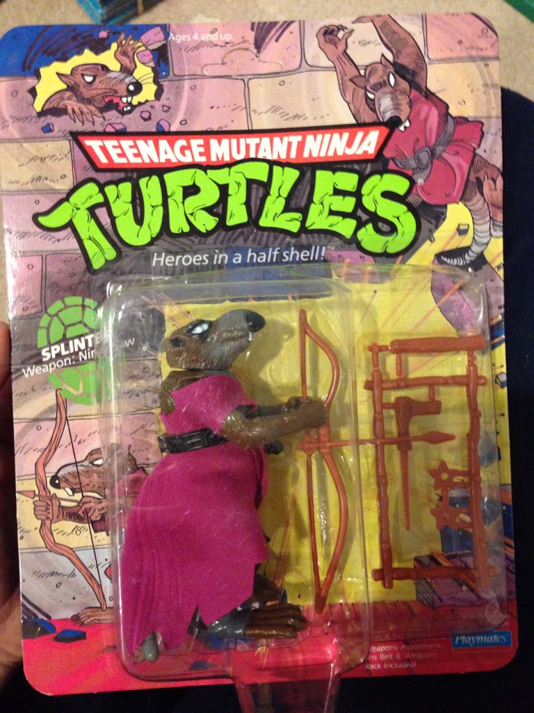 Splinter (Soft Head) - Playmates Toys (Teenage Mutant Ninja Turtles (1988)) action figure collectible [Barcode 043377050063] - Main Image 2