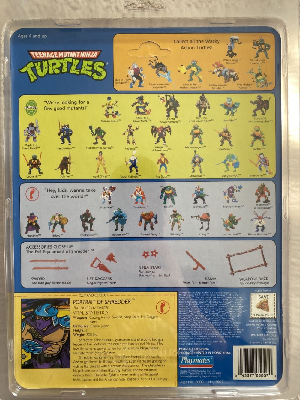 Shredder (Pop-Up Display) - Playmates Toys (Teenage Mutant Ninja Turtles (1988)) action figure collectible [Barcode 043377050070] - Main Image 3