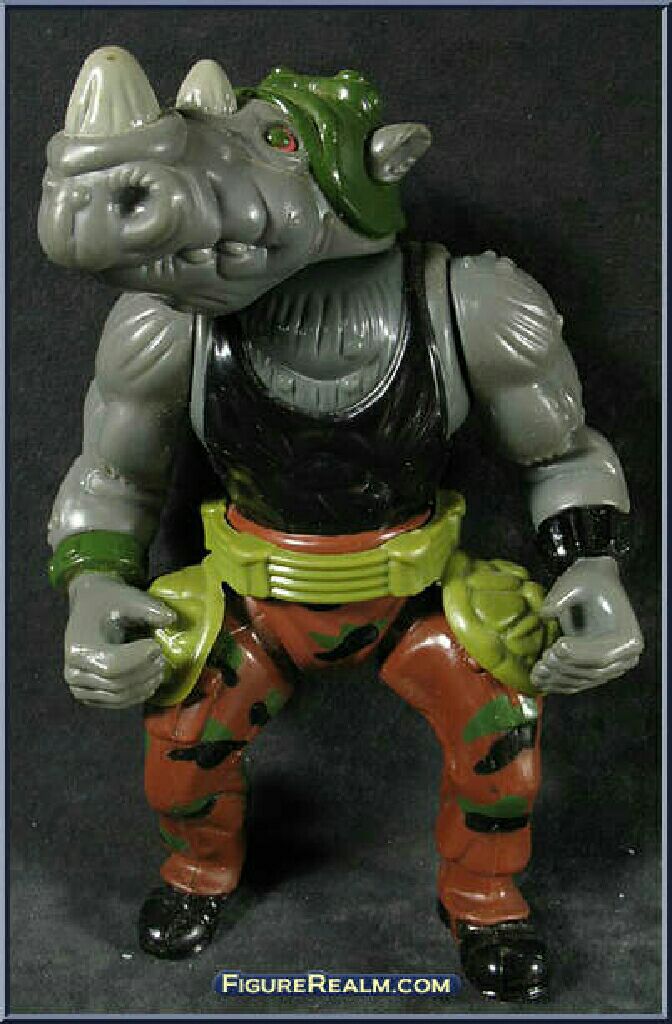Rocksteady (Soft Head) - Playmates Toys (Teenage Mutant Ninja Turtles (1988)) action figure collectible [Barcode 043377050094] - Main Image 2