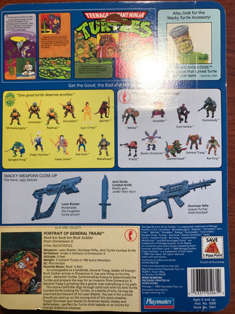 General Traag (Pop-Up Display) - Playmates Toys (Teenage Mutant Ninja Turtles (1989)) action figure collectible [Barcode 043377050612] - Main Image 2