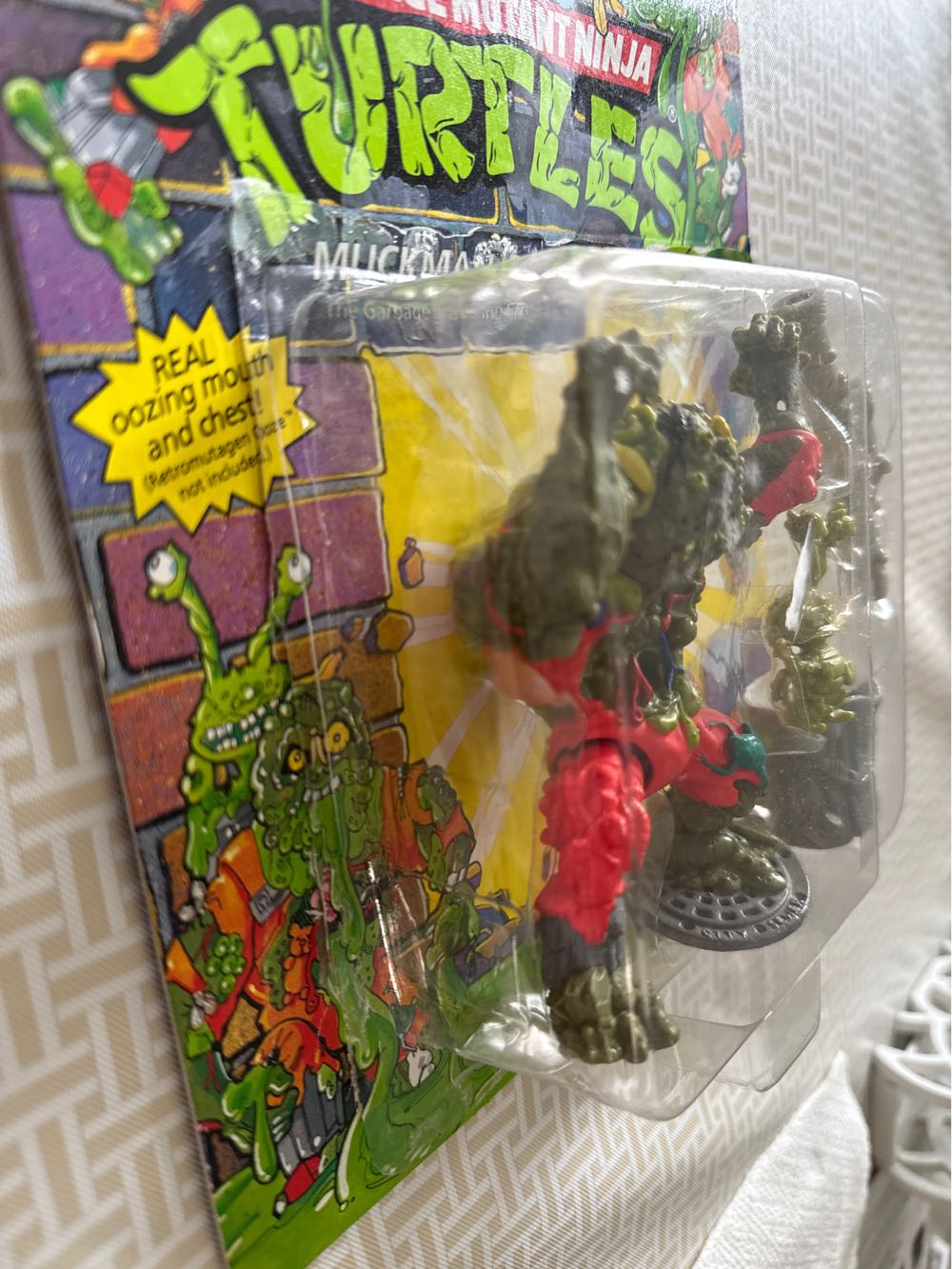 TMNT 1990 Playmates MUCKMAN & JOE EYEBALL - Playmates Toys (Teenage Mutant Ninja Turtles) action figure collectible [Barcode 043377051015] - Main Image 4