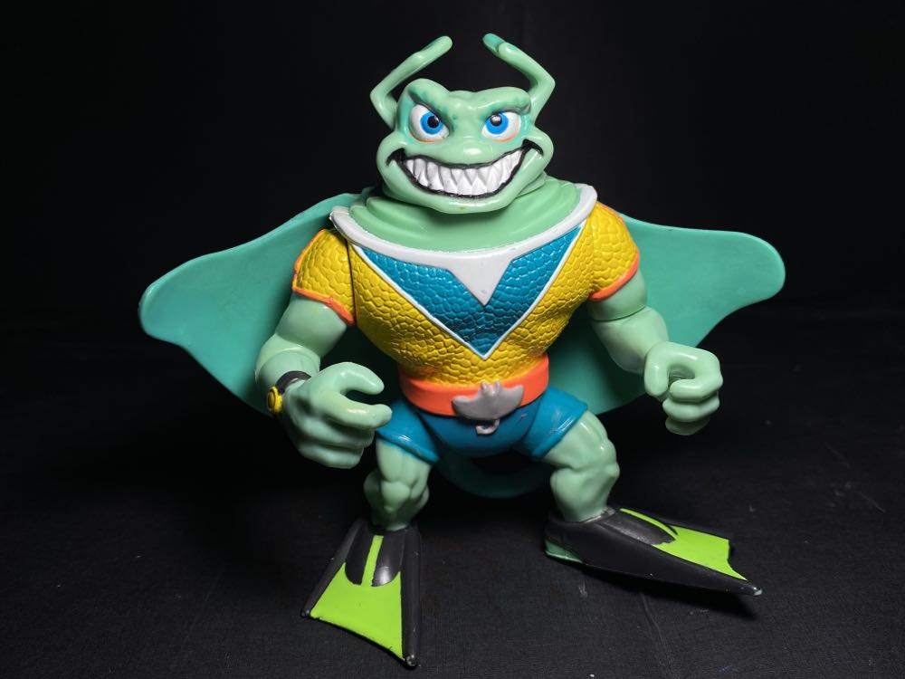 Ray Fillet (Purple Chest, Red V) - Playmates Toys (Teenage Mutant Ninja Turtles (1990)) action figure collectible [Barcode 043377051107] - Main Image 4