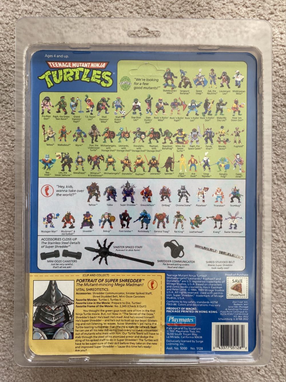 Super Shredder - Playmates Toys (Teenage Mutant Ninja Turtles (1991)) action figure collectible [Barcode 043377051282] - Main Image 3
