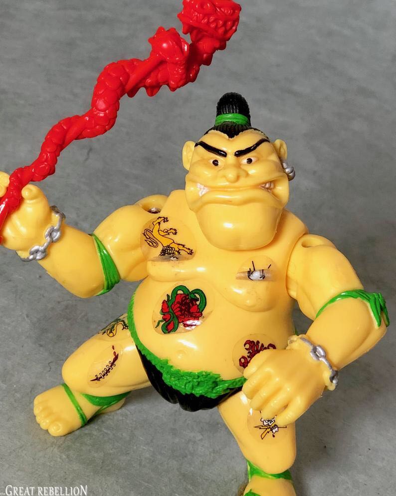 Tattoo (W/ Tattoo On Belly) - Playmates (Teenage Mutant Ninja Turtles (1991)) action figure collectible [Barcode 043377051312] - Main Image 3