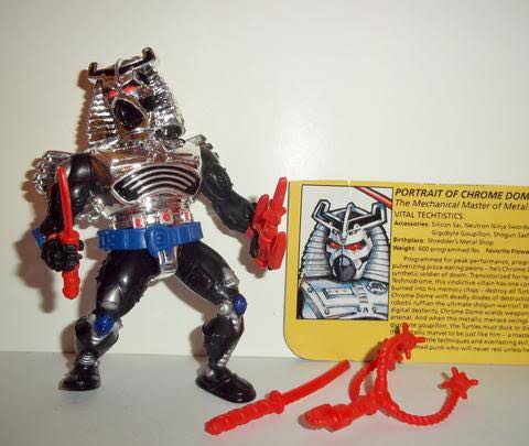 Chrome Dome - Playmates Toys (Teenage Mutant Ninja Turtles (1991)) action figure collectible [Barcode 043377051367] - Main Image 3