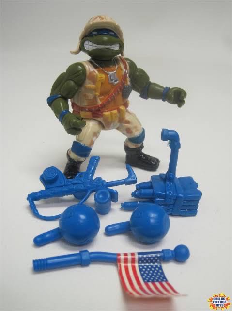 Lieutenant Leo (Light Camo) - Playmates Toys (Teenage Mutant Ninja Turtles (1991)) action figure collectible [Barcode 043377051497] - Main Image 3