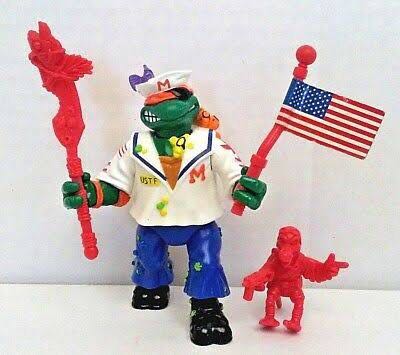 Midshipman Mike - Playmates Toys (Teenage Mutant Ninja Turtles (1991)) action figure collectible [Barcode 043377051503] - Main Image 3