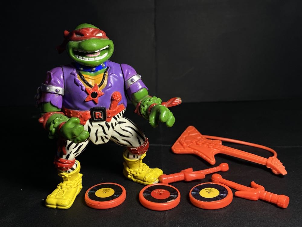 Heavy Metal Raph (28 Back) - Playmates Toys (Rock’N Rollin’ Tmnt) action figure collectible [Barcode 043377051572] - Main Image 3