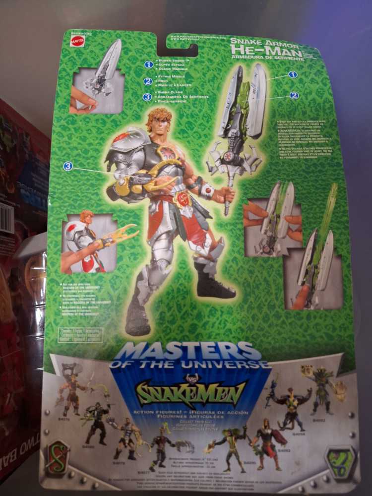 Masters Of The Universe 200x Snake Armor He-man - Mattel (Masters Of The Universe 200x) action figure collectible [Barcode 027084032260] - Main Image 2
