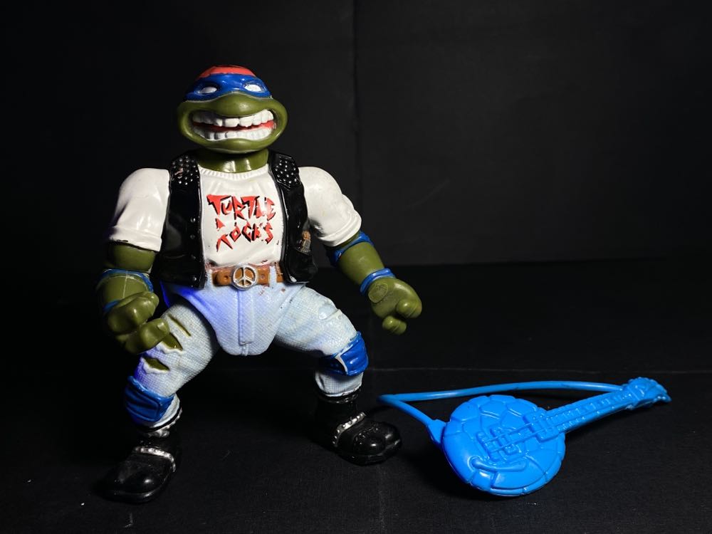 Classic Rocker Leo (28 Back) - Playmates Toys (Rock’N Rollin’ Tmnt) action figure collectible [Barcode 043377051589] - Main Image 4