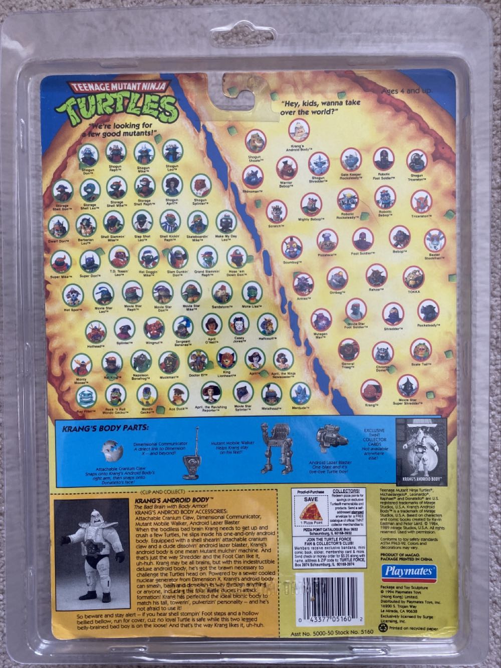 Krang’s Android Body - Playmates (Teenage Mutant Ninja Turtles) action figure collectible [Barcode 043377051602] - Main Image 3