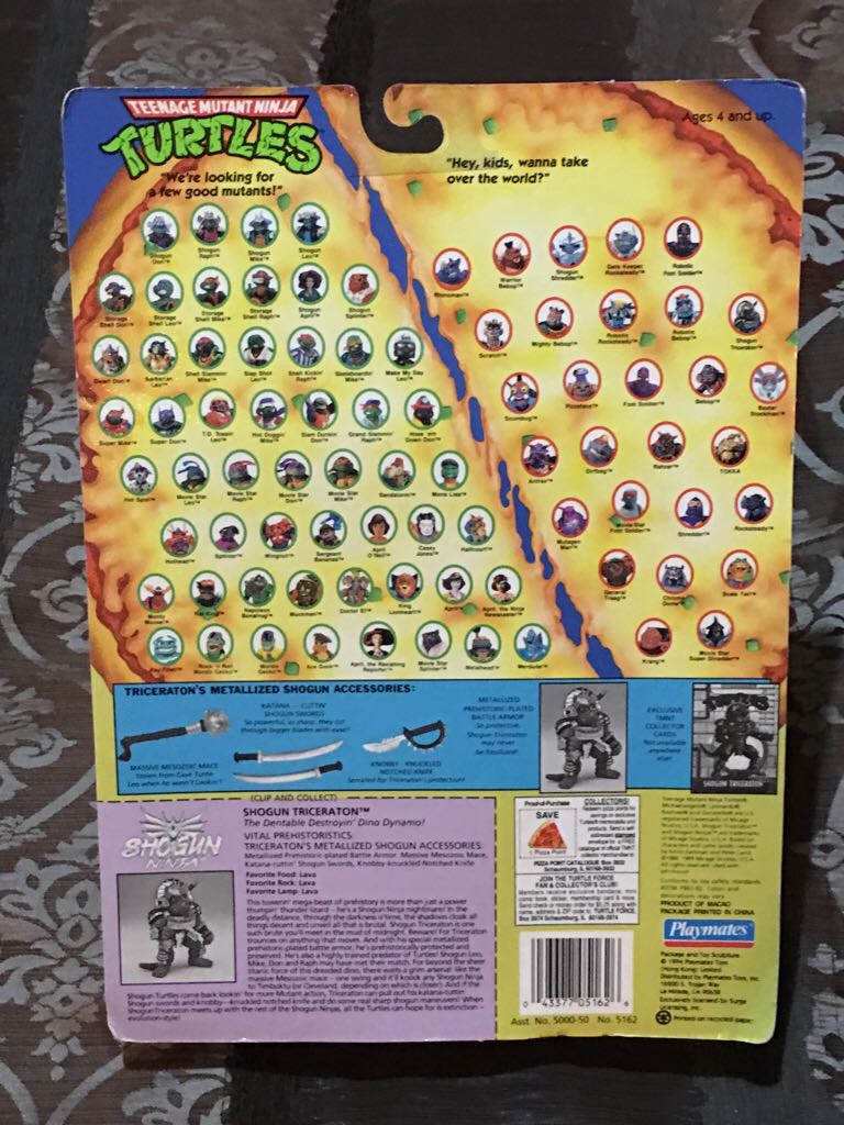 Shogun Triceraton - Playmates Toys (Teenage Mutant Ninja Turtles Shogun) action figure collectible [Barcode 043377051626] - Main Image 2