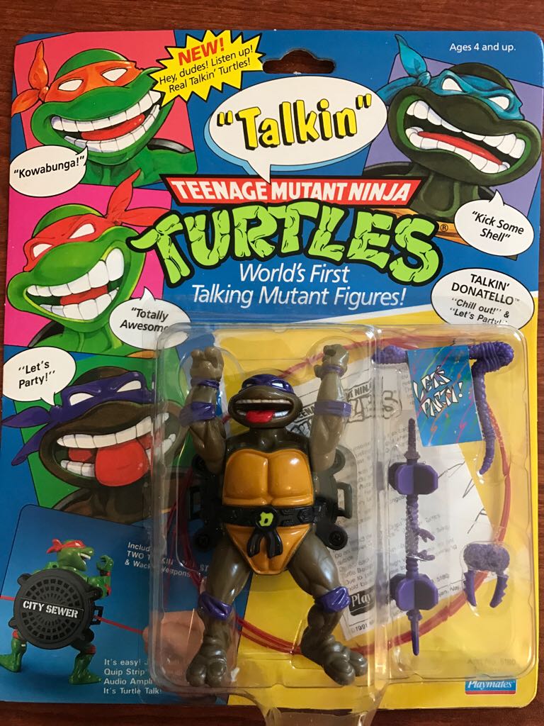Talkin Donatello - Playmates (TMNT) action figure collectible [Barcode 043377051824] - Main Image 1