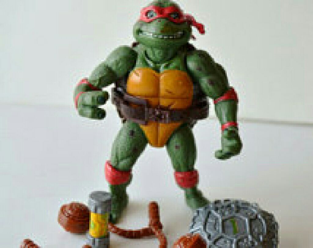 TMNT - Movie Star Raph (loose) - Playmates Toys (Teenage Mutant Ninja Turtles) action figure collectible [Barcode 043377052036] - Main Image 2