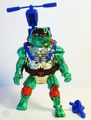 TMNT Warrior Metalhead Michaelangelo - Playmates Toys (Teenage Mutant Ninja Turtles) action figure collectible [Barcode 043377052067] - Main Image 3