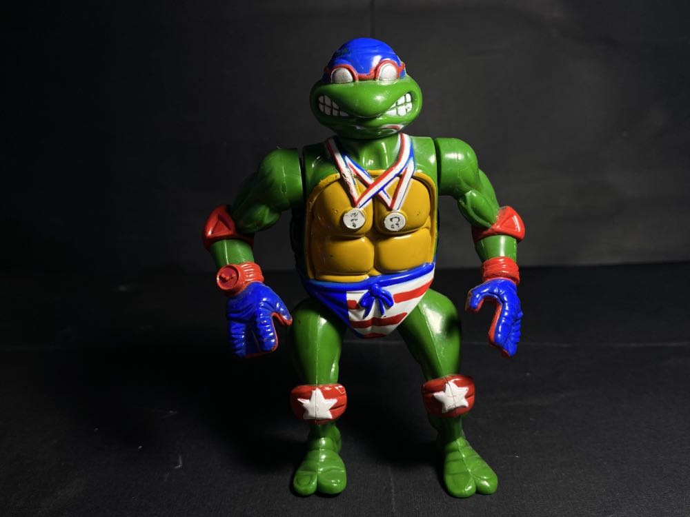 Turtle Games Super Swimming Raph 1992 - Playmates Toys (Teenage Mutant Ninja Turtles) action figure collectible [Barcode 043377052135] - Main Image 4