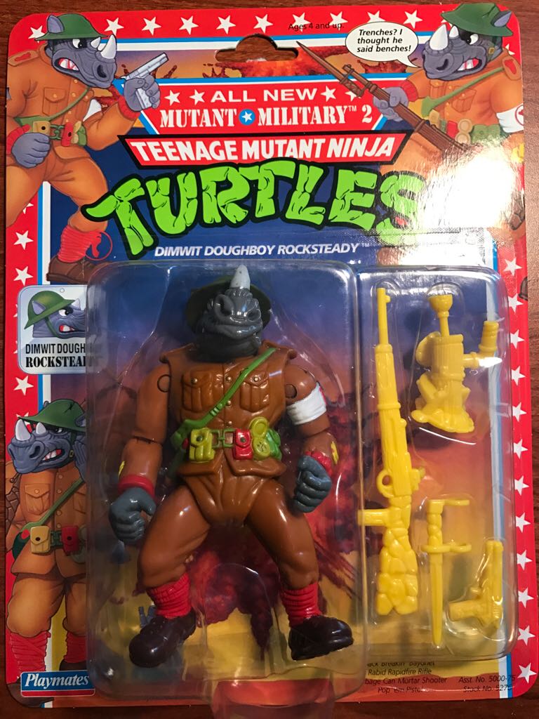 Dimwit Doughboy Rocksteady - Playmates (Teenage Mutant Ninja Turtles (1992)) action figure collectible [Barcode 043377052760] - Main Image 1