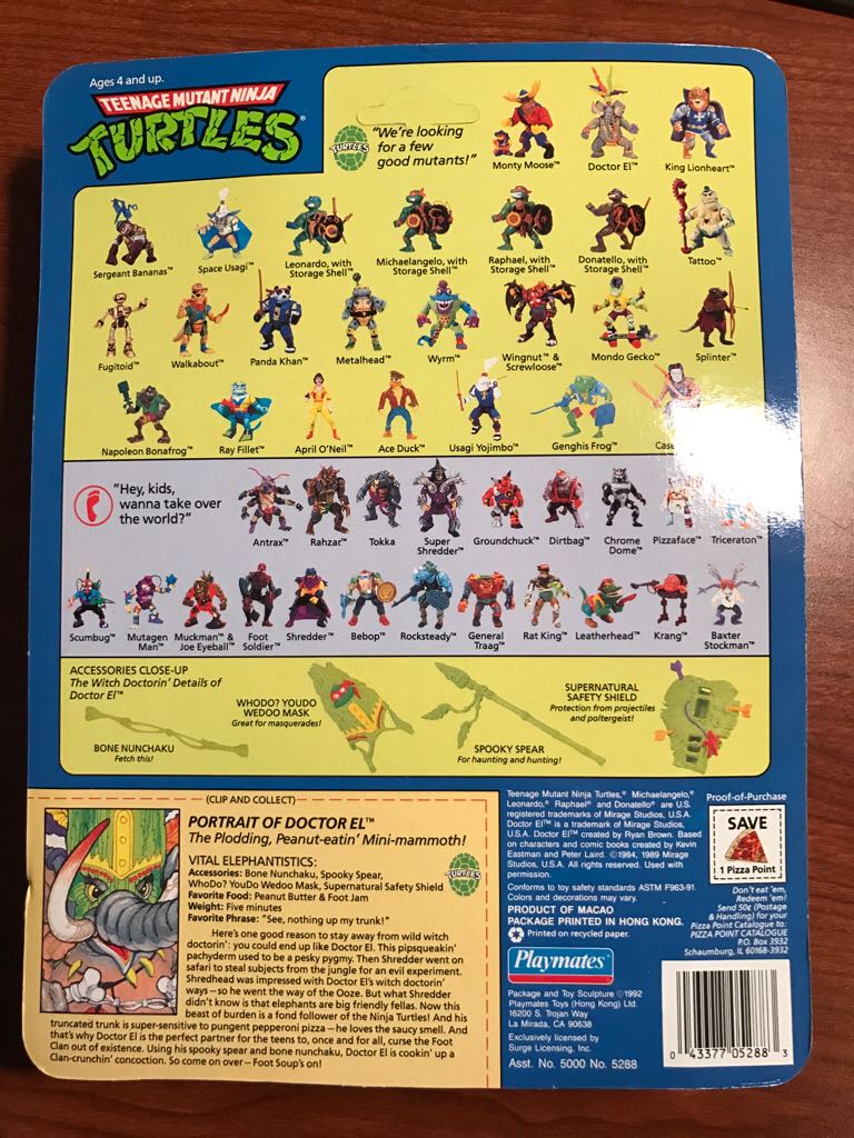 Doctor El - Playmates Toys (Teenage Mutant Ninja Turtles) action figure collectible [Barcode 043377052883] - Main Image 2