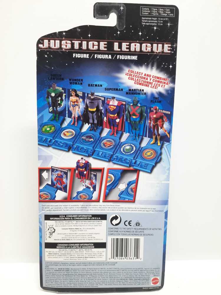 Justice League Batsman - Red Logo - Mattel / DC Universe (Justice League Animated) action figure collectible [Barcode 027084036312] - Main Image 2