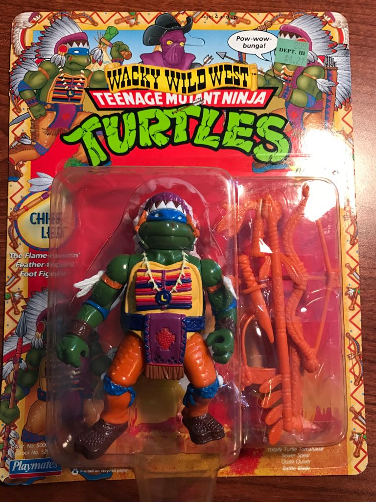 Chief Leo - Playmates Toys (Tmnt Wacky Wild West) action figure collectible [Barcode 043377052982] - Main Image 1