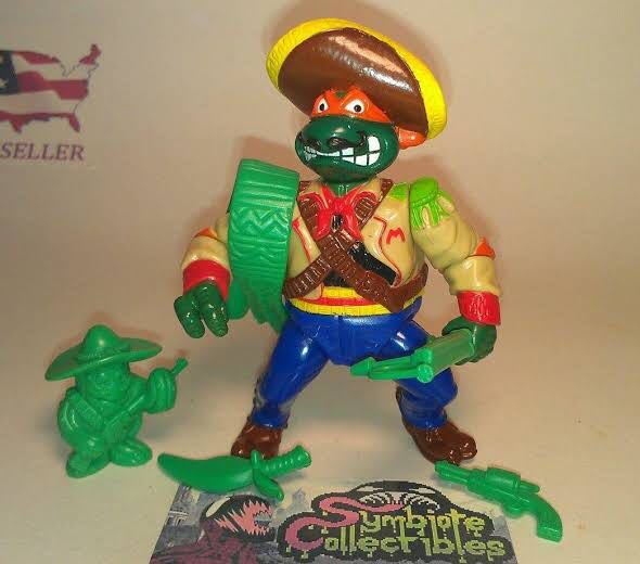 Bandito-Bashin’ Mike - Playmates (Teenage Mutant Ninja Turtles (1992)) action figure collectible [Barcode 043377052999] - Main Image 3