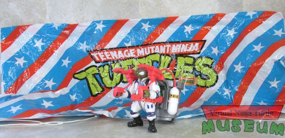 Don’s Pizza-Powered Parachute - Playmates Toys (Teenage Mutant Ninja Turtles) action figure collectible [Barcode 043377053149] - Main Image 3