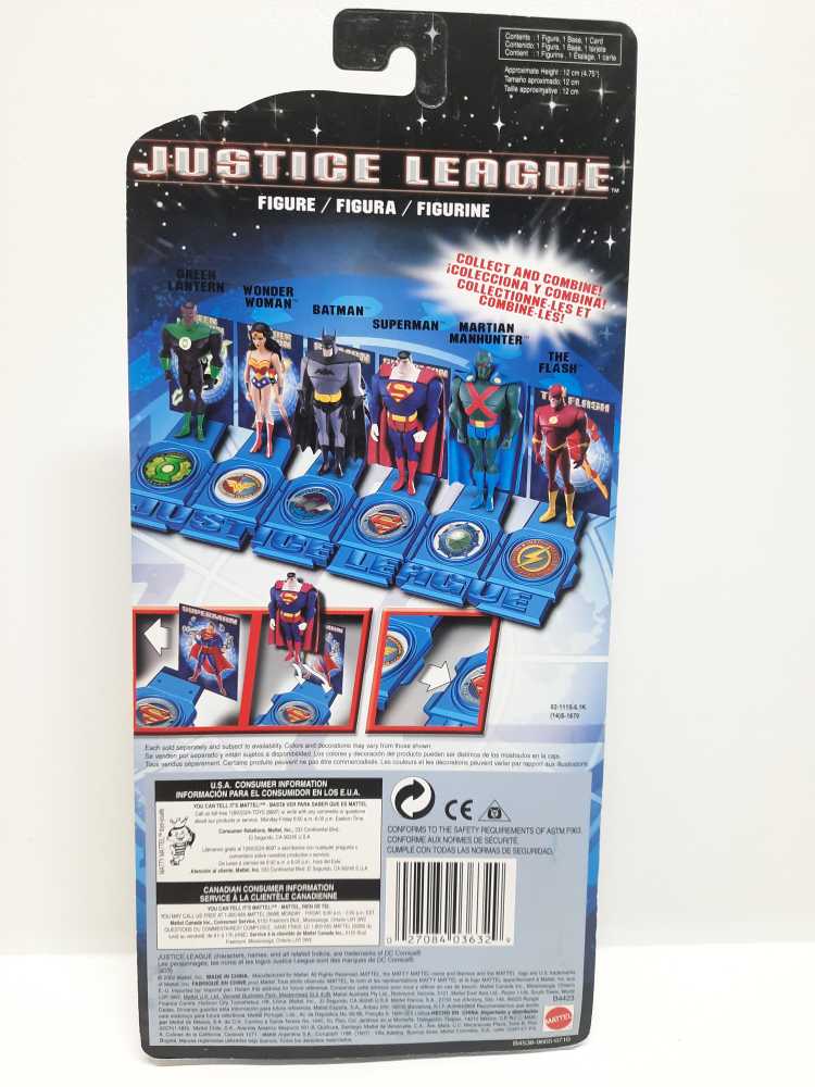 Superman - Mattel (Justice League Animated) action figure collectible [Barcode 027084036329] - Main Image 2