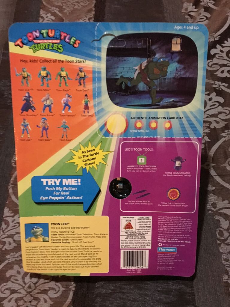 Toon Leo - Playmates Toys (Teenage Mutant Ninja Turtles) action figure collectible [Barcode 043377054047] - Main Image 2