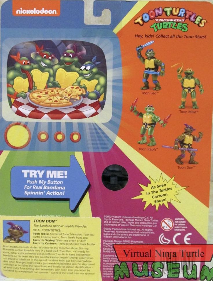 Toon Don - Playmates Toys (Tmnt Toon Turtles) action figure collectible [Barcode 043377054061] - Main Image 3