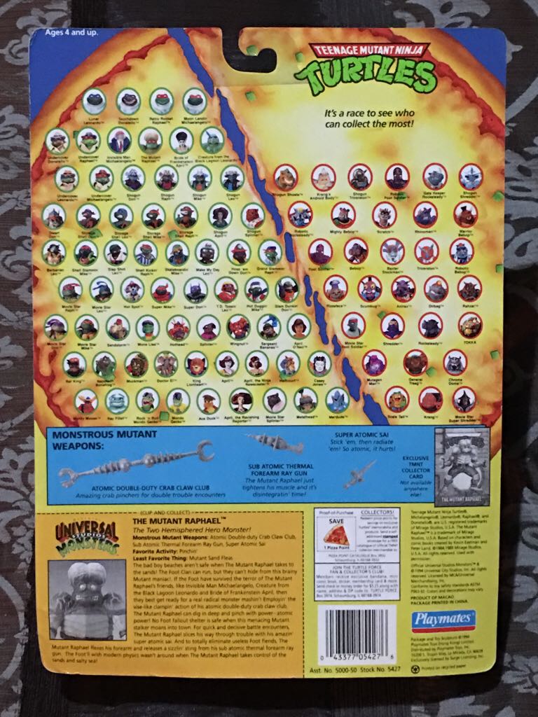 Universal Monsters x TMNT: The Mutant Raphael - Playmates Toys (Tmnt Universal Studios Monsters) action figure collectible [Barcode 043377054276] - Main Image 2