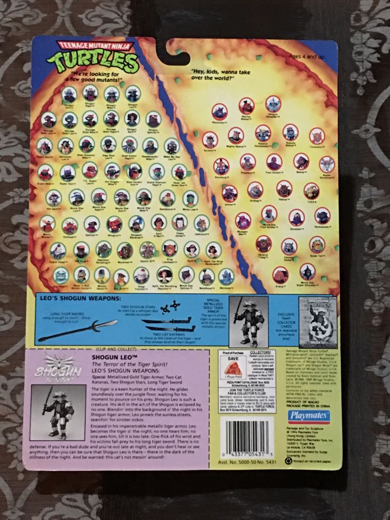 Shogun Leonardo (silver) - Playmates Toys (Teenage Mutant Ninja Turtles: Shogun Ninja) action figure collectible [Barcode 043377054313] - Main Image 2