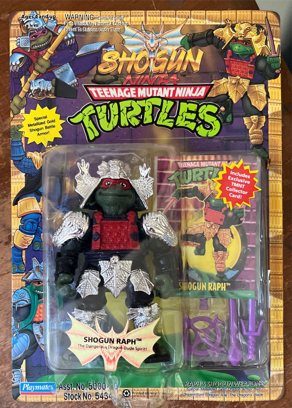 TMNT - Shogun Raph Gold - Playmates Toys (Teenage Mutant Ninja Turtles) action figure collectible [Barcode 043377054344] - Main Image 3