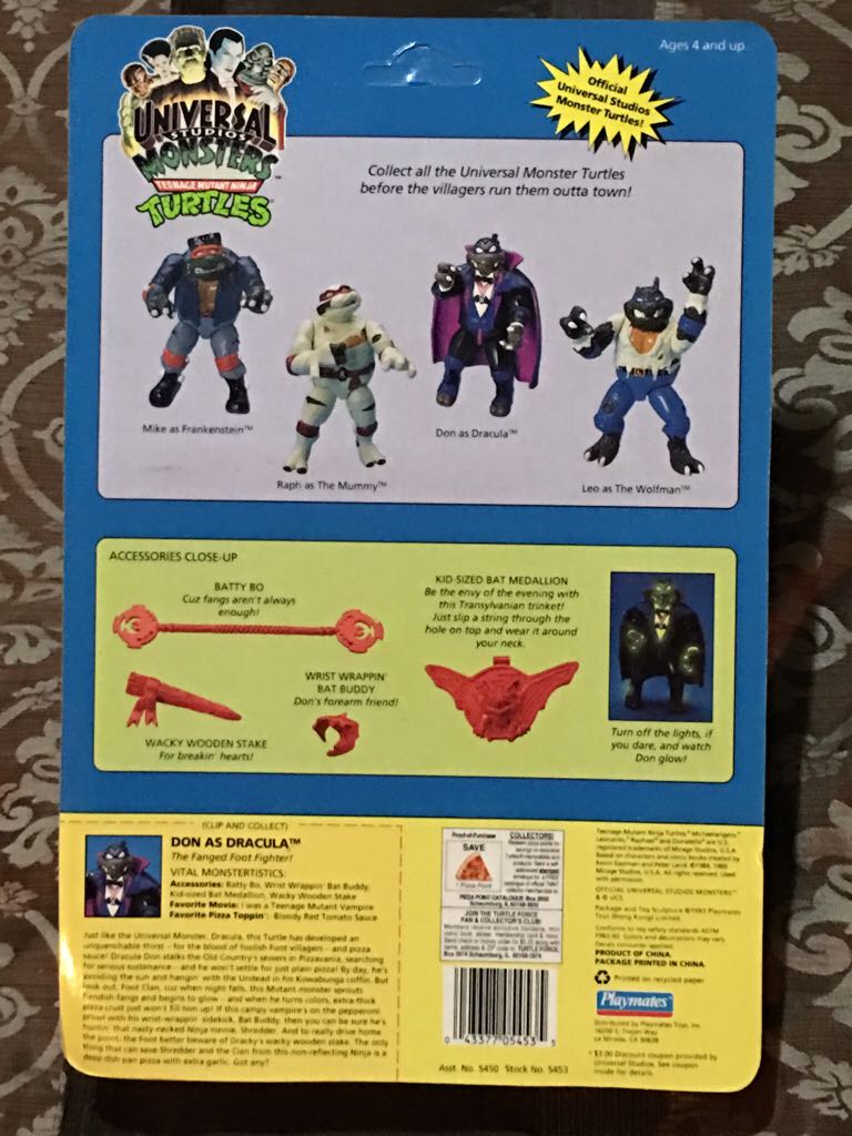 Don as Dracula - Playmates Toys (TMNT) action figure collectible [Barcode 043377054535] - Main Image 2