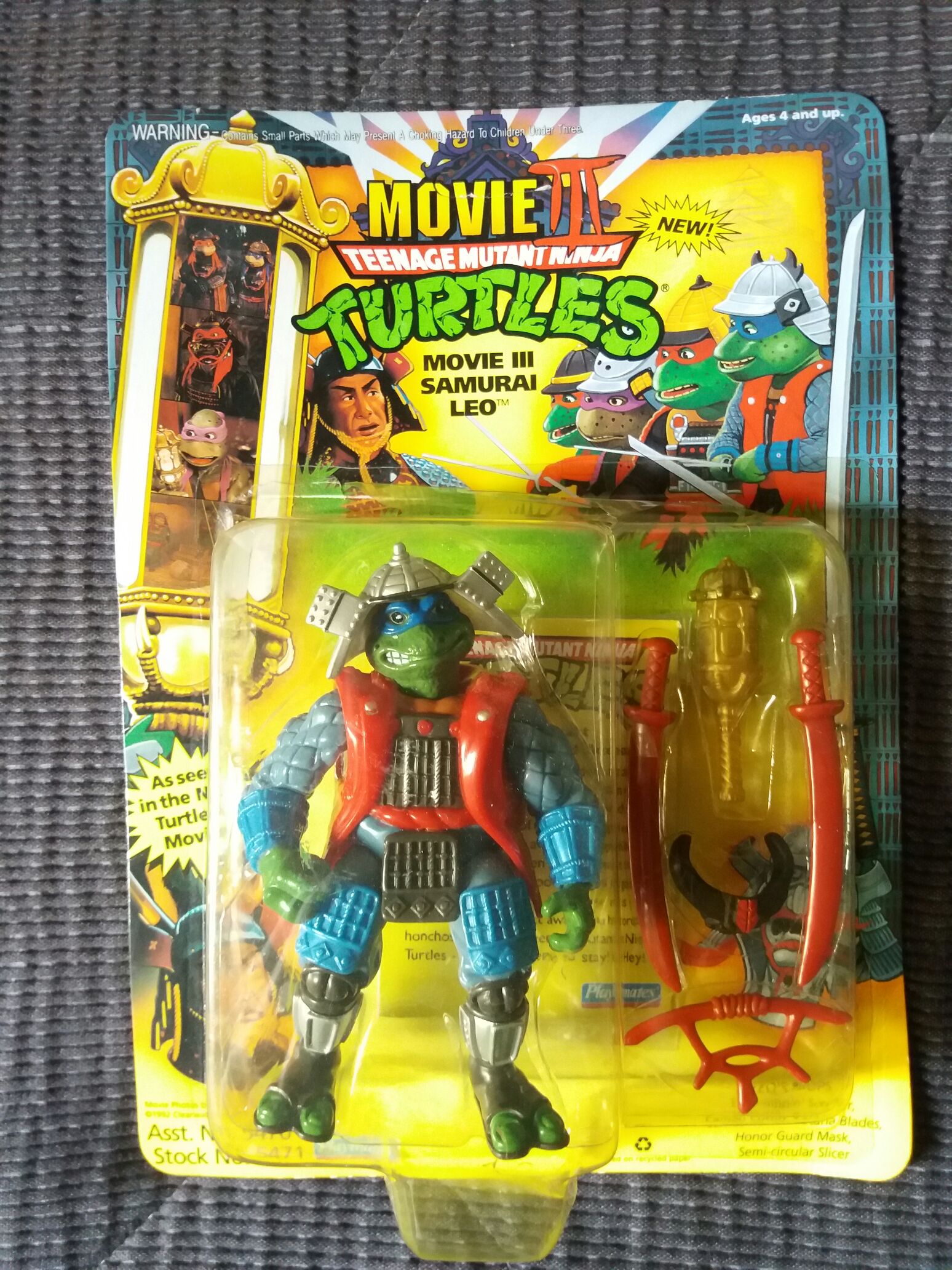 Movie III Samurai Leo - Playmates Toys (Teenage Mutant Ninja Turtles 3 Movie) action figure collectible [Barcode 043377054719] - Main Image 1