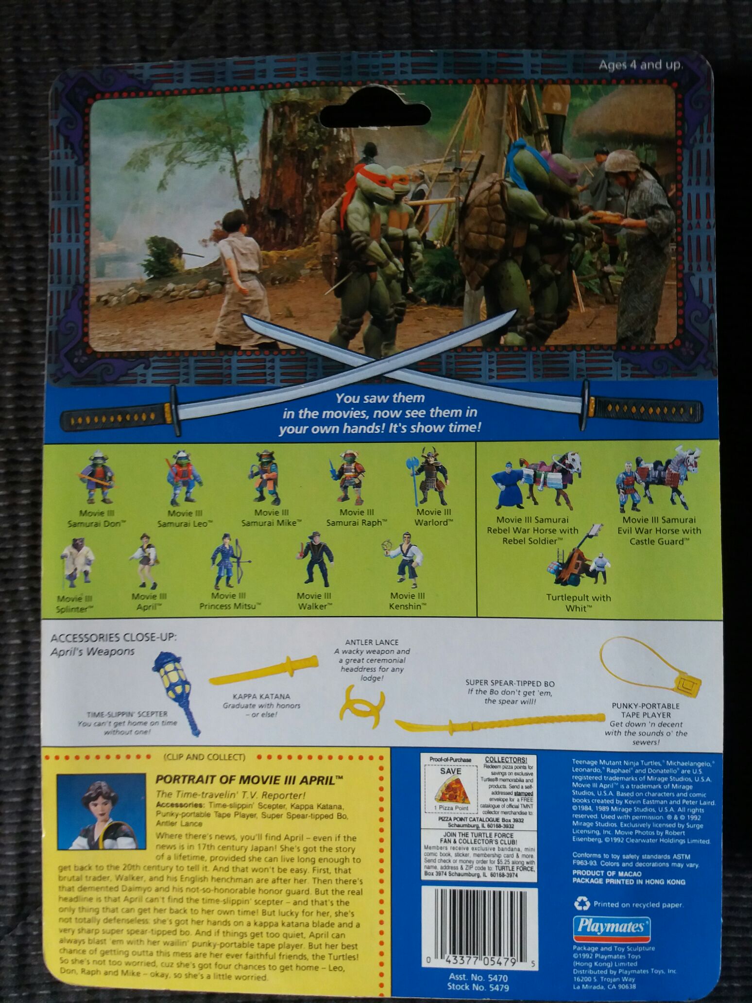 Movie III April - Playmates Toys (Teenage Mutant Ninja Turtles) action figure collectible [Barcode 043377054795] - Main Image 2