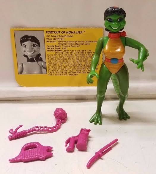 Mona Lisa - Playmates Toys (Teenage Mutant Ninja Turtles) action figure collectible [Barcode 043377054955] - Main Image 3