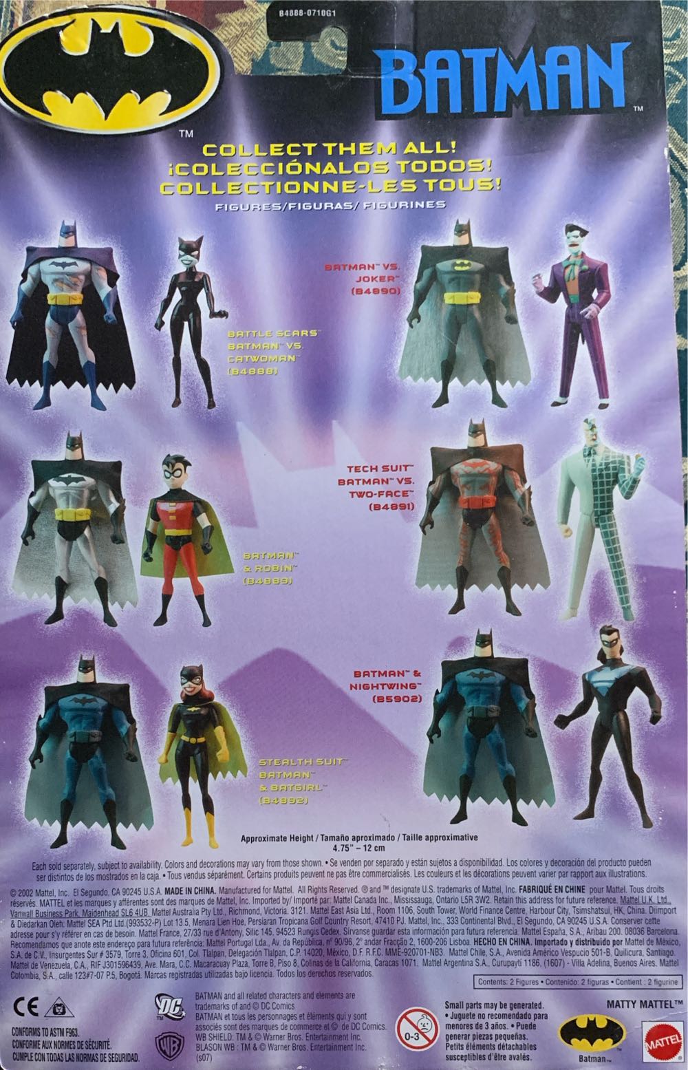 Batman - Bruce Wayne And Robin - Tim Drake - Mattel (Batman Animated Series) action figure collectible [Barcode 027084038033] - Main Image 2