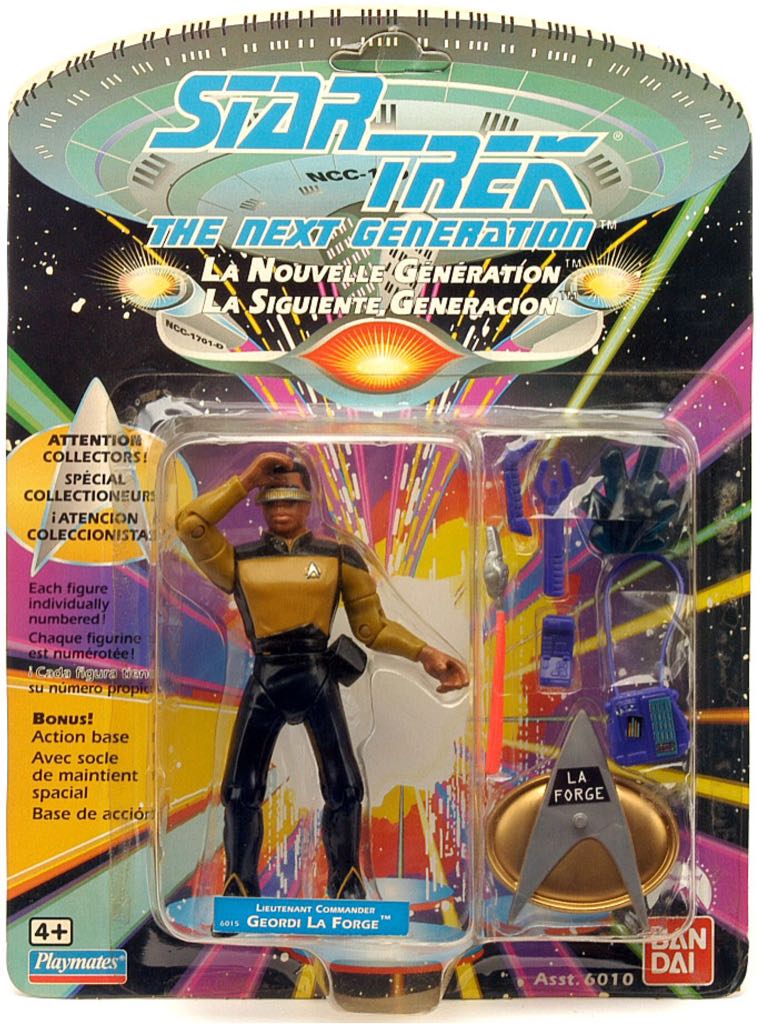 Lieutenant Commander Geordi La Forge - Star Trek : The Next Generation - Playmates (Star Trek: The Next Generation) action figure collectible [Barcode 043377060154] - Main Image 2