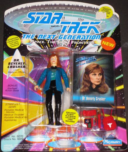 Dr. Beverly Crusher (Red Accessories) - Playmates (Star Trek: The Next Generation) action figure collectible [Barcode 043377060192] - Main Image 2