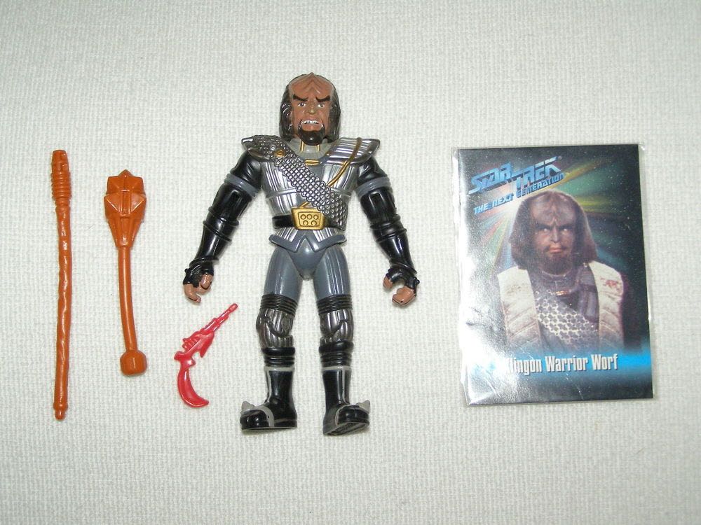 Klingon Warrior Worf - Playmates (Star Trek: The Next Generation) action figure collectible [Barcode 043377060246] - Main Image 2