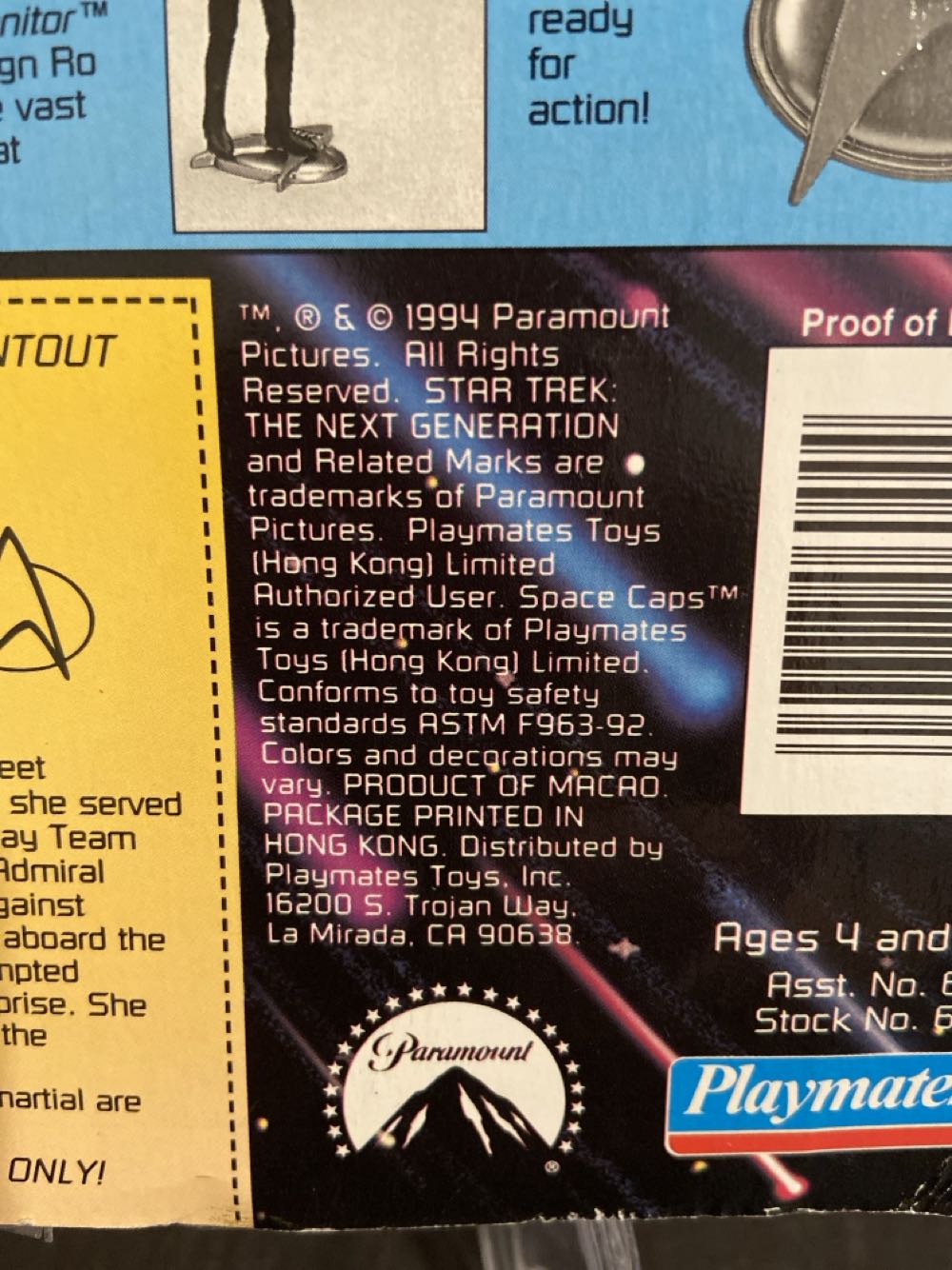 Ensign Ro Laren - Playmates (Star Trek: The Next Generation) action figure collectible [Barcode 043377060444] - Main Image 3