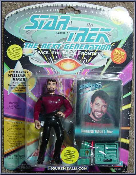 Commander William T. Riker - Playmates (Star Trek: The Next Generation) action figure collectible [Barcode 043377060741] - Main Image 2