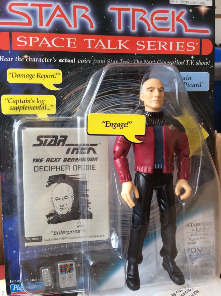 Captain Jean-Luc Picard - Playmates (Star Trek Space Talk Series) action figure collectible [Barcode 043377060819] - Main Image 2