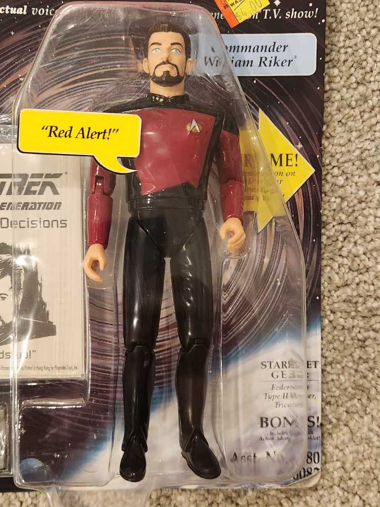 Commander William Riker - Playmates (Star Trek: The Next Generation) action figure collectible [Barcode 043377060826] - Main Image 3