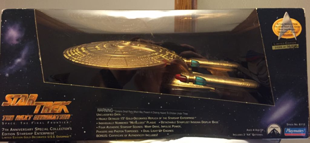 Star Trek The Next Generation 7th Anniversary Special Collector’s Edition Starship Enterprise - Playmates Toys (Star Trek: The Next Generation) action figure collectible [Barcode 043377061120] - Main Image 2