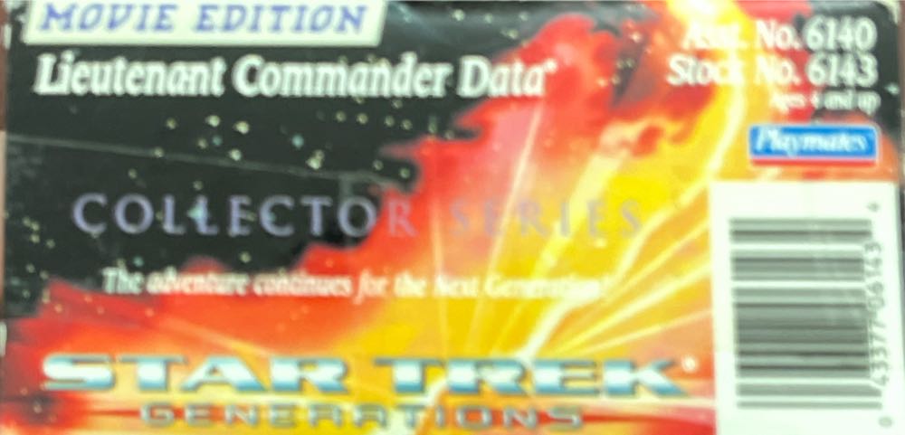 Generations (12”) - Lt. Commander Data - Playmates Toys (Star Trek) action figure collectible [Barcode 043377061434] - Main Image 3