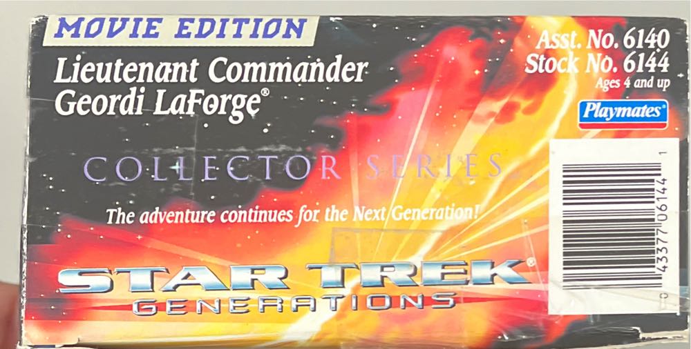 Lt. Commander Geordi La Forge - Playmates Toys (Star Trek: Generations) action figure collectible [Barcode 043377061441] - Main Image 3
