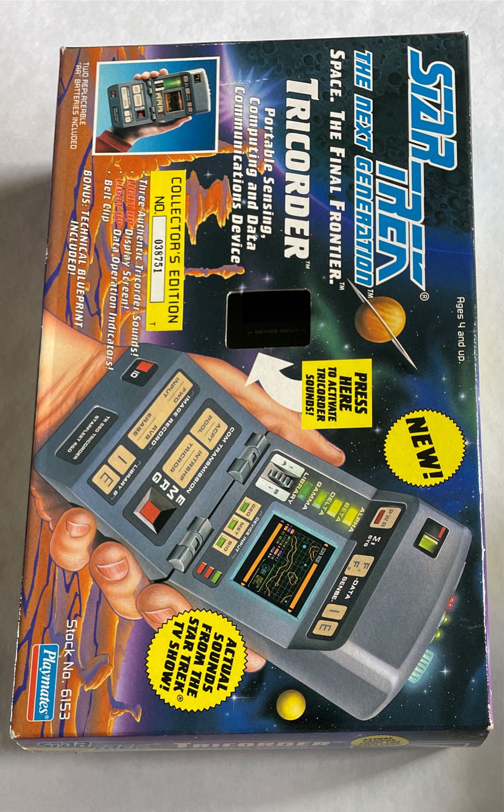 Star Trek The Next Generation Tricorder - Playmates - Playmates (Star Trek: The Next Generation) action figure collectible [Barcode 043377061533] - Main Image 3