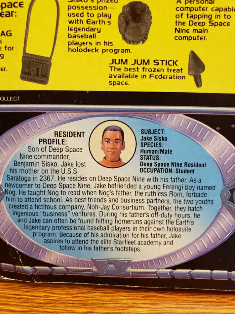 Jake Sisko - Playmates (Star Trek: Deep Space Nine) action figure collectible [Barcode 043377062356] - Main Image 4