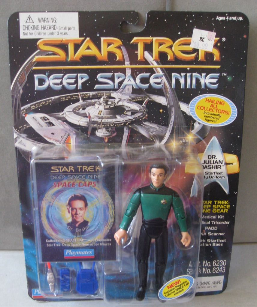 Star Trek Deep Space Nine: Dr. Julian Bashir in Starfleet Duty Uniform - Playmates (Star Trek Deep Space Nine) action figure collectible [Barcode 043377062431] - Main Image 2